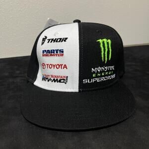 Monster Energy Motocross Supercross Hat Travis Pastrana Bam Jackass Snapback AMA